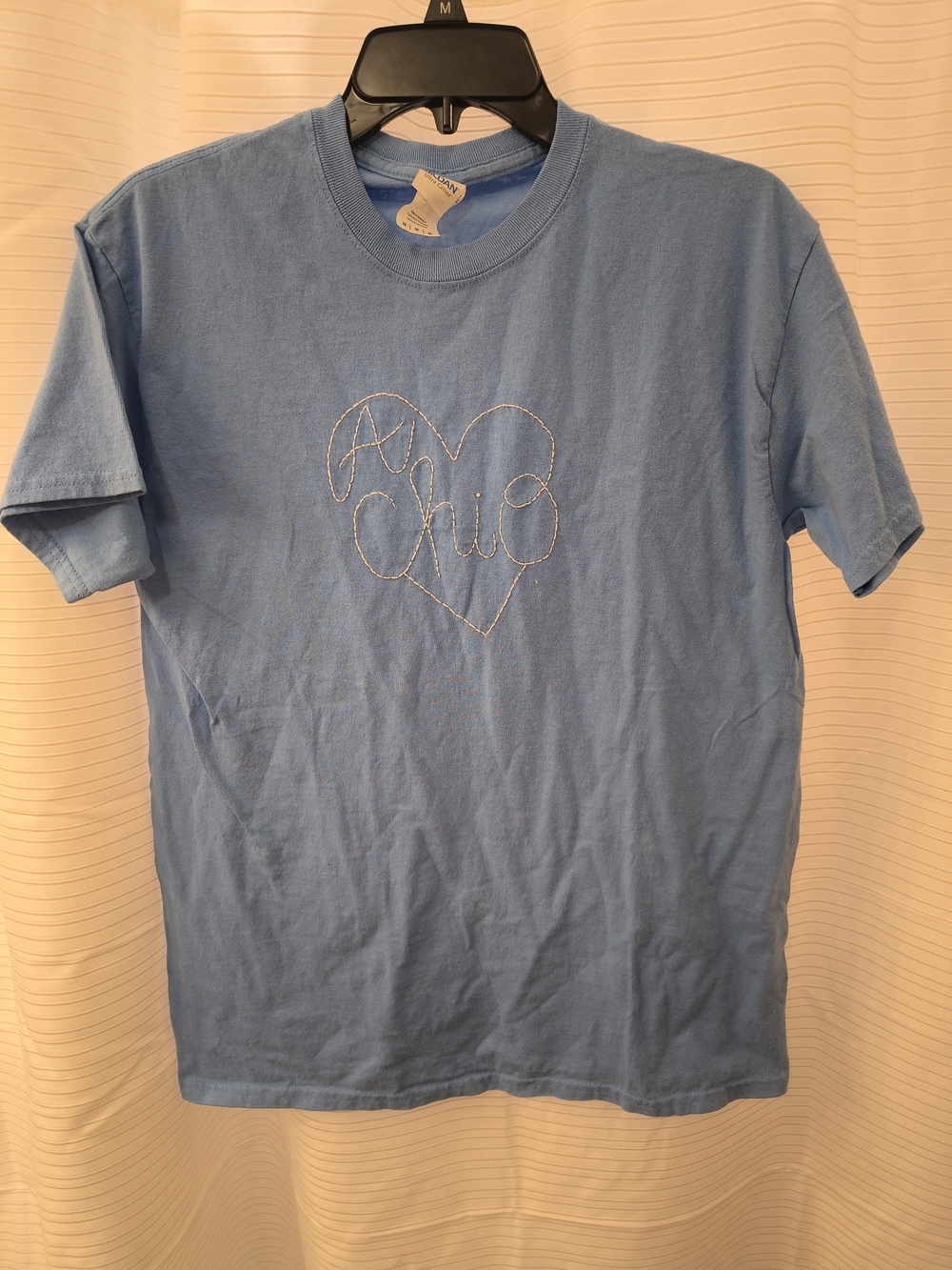 Gildan Light Blue Kids Heart Stitch Tee